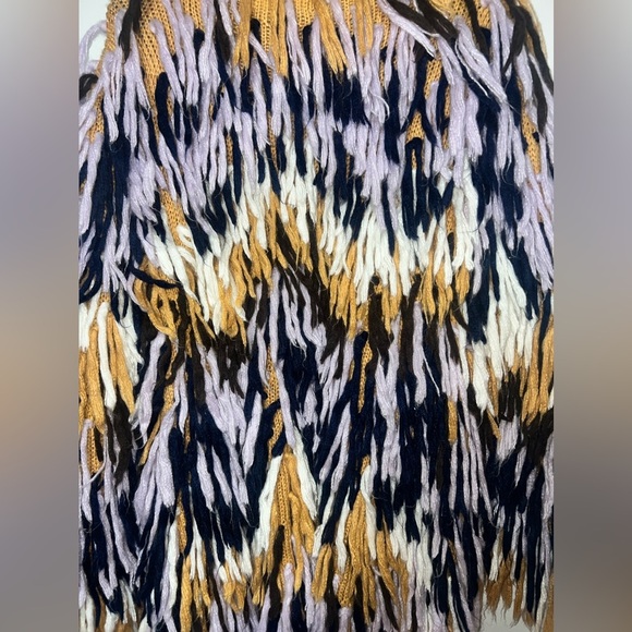 Lovers and Drifters Shaggy Shag Fringe Jacket/Open Cardigan Womens M/L - Picture 6 of 7